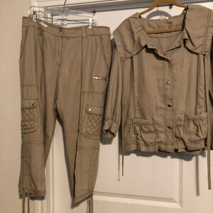 2 Piece Casual Set Top XL Pants 14